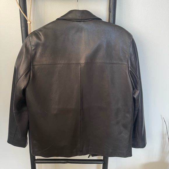 SOLD Vintage Leather Jacket - Picture 2 of 9